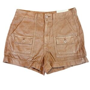 American Eagle Highest Rise 90s Boyfriend Shorts Corduroy Size 6 28W Brown New